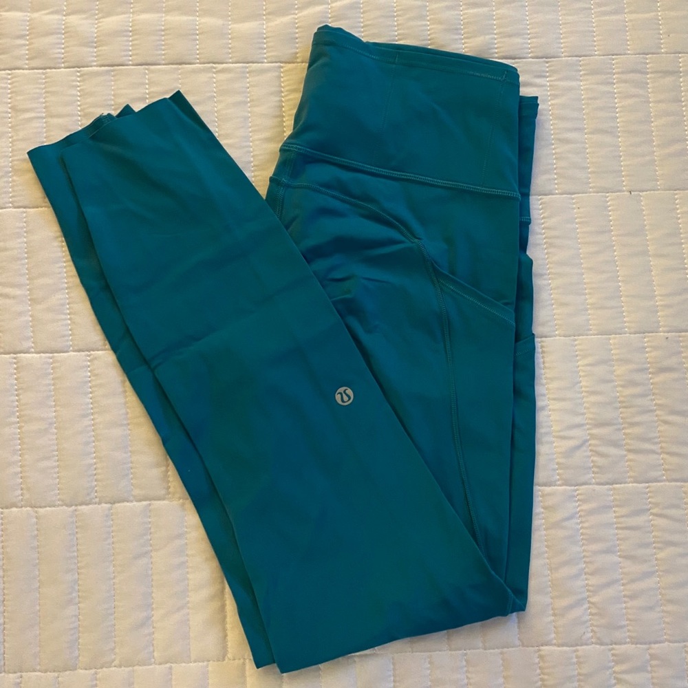LULULEMON Teal Wunder Train Legging